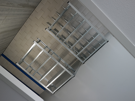 Legbordstelling met doorkijk